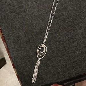 Long Fashion Necklace - NWOT - Silver Color